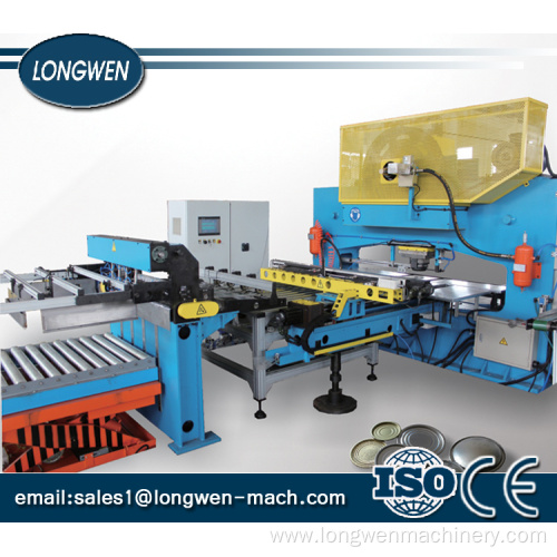 Stamping punch press end cap lid making machine and equipment